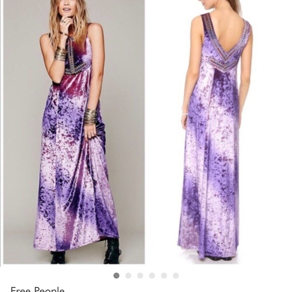 Free People Hello Gorgeous Crushed Velvet Maxi